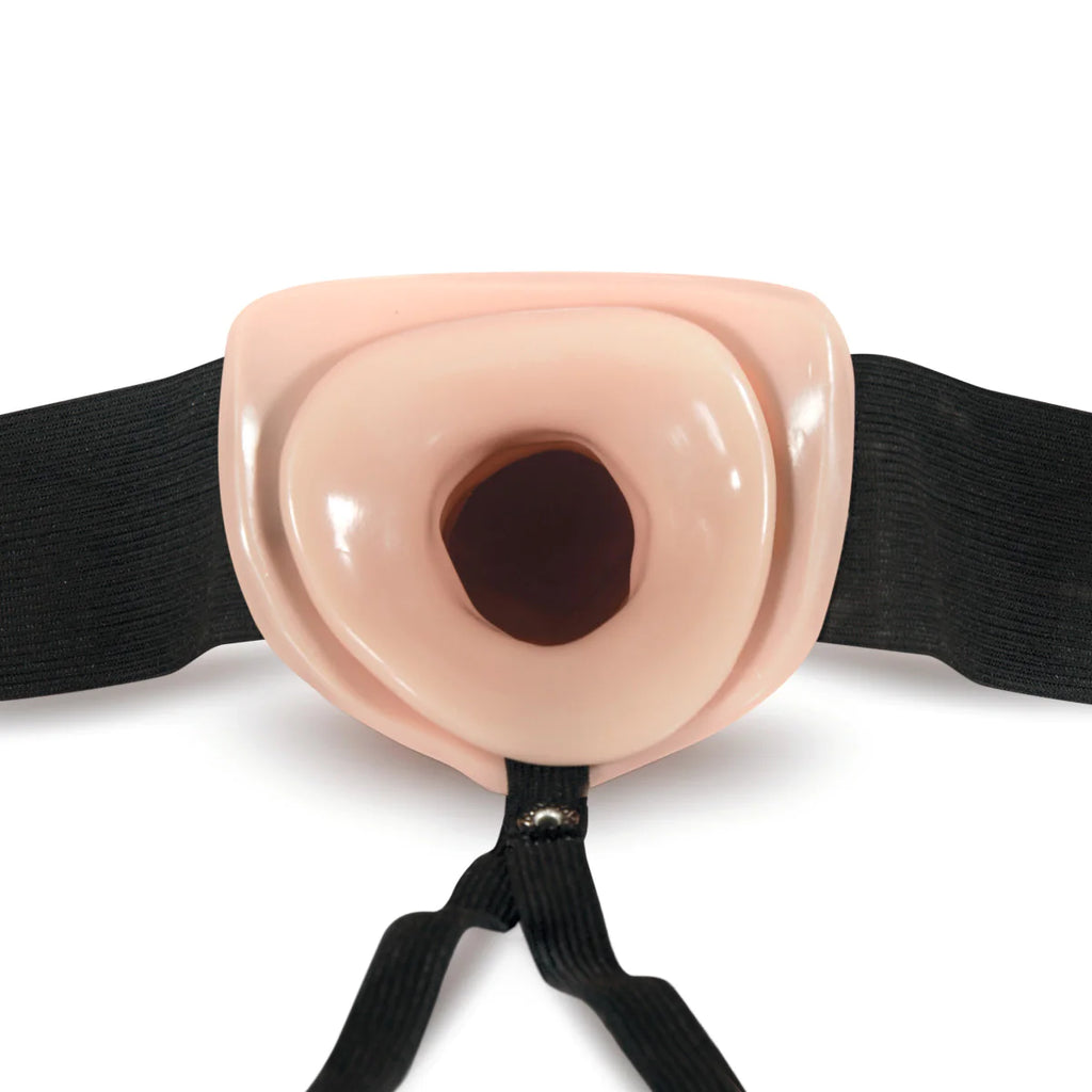 Dr. Skin 7-Inch Long Hollow Strap On Vanilla