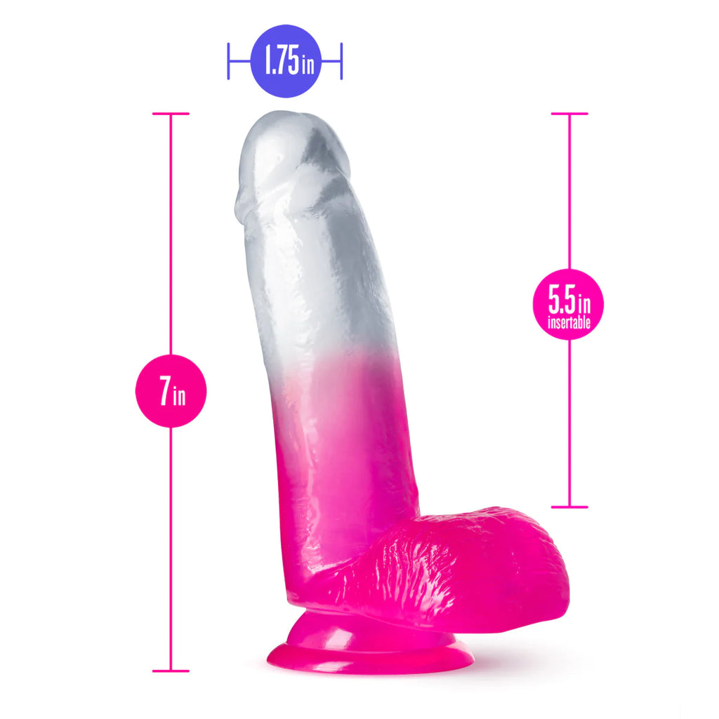 B Yours Sugar Magnolia Realistic Fuchsia 6.75-Inch Long Dildo