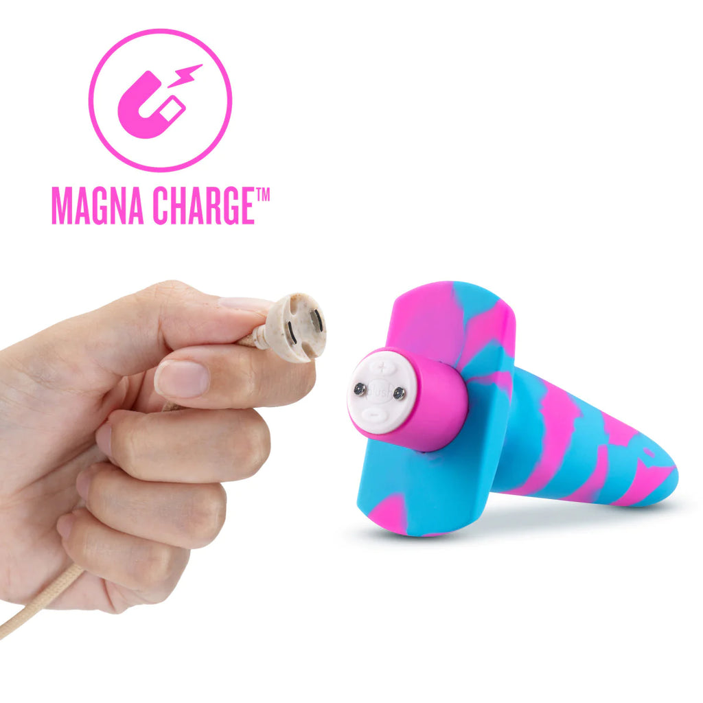 Avant Vibrotize Fuchsia Artisan 5 Inch Powerful Vibrating Stayput™ Butt Plug