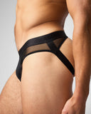 TEAMM8 Score Sheer Slim Jockstrap - Onyx