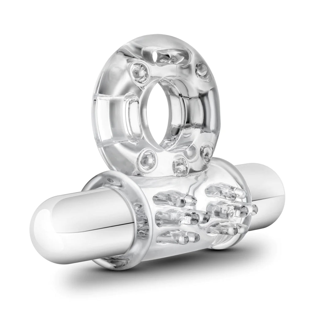 Stay Hard Bull Ring 3-In-1 Clear 10-Function Vibrating Penis Ring