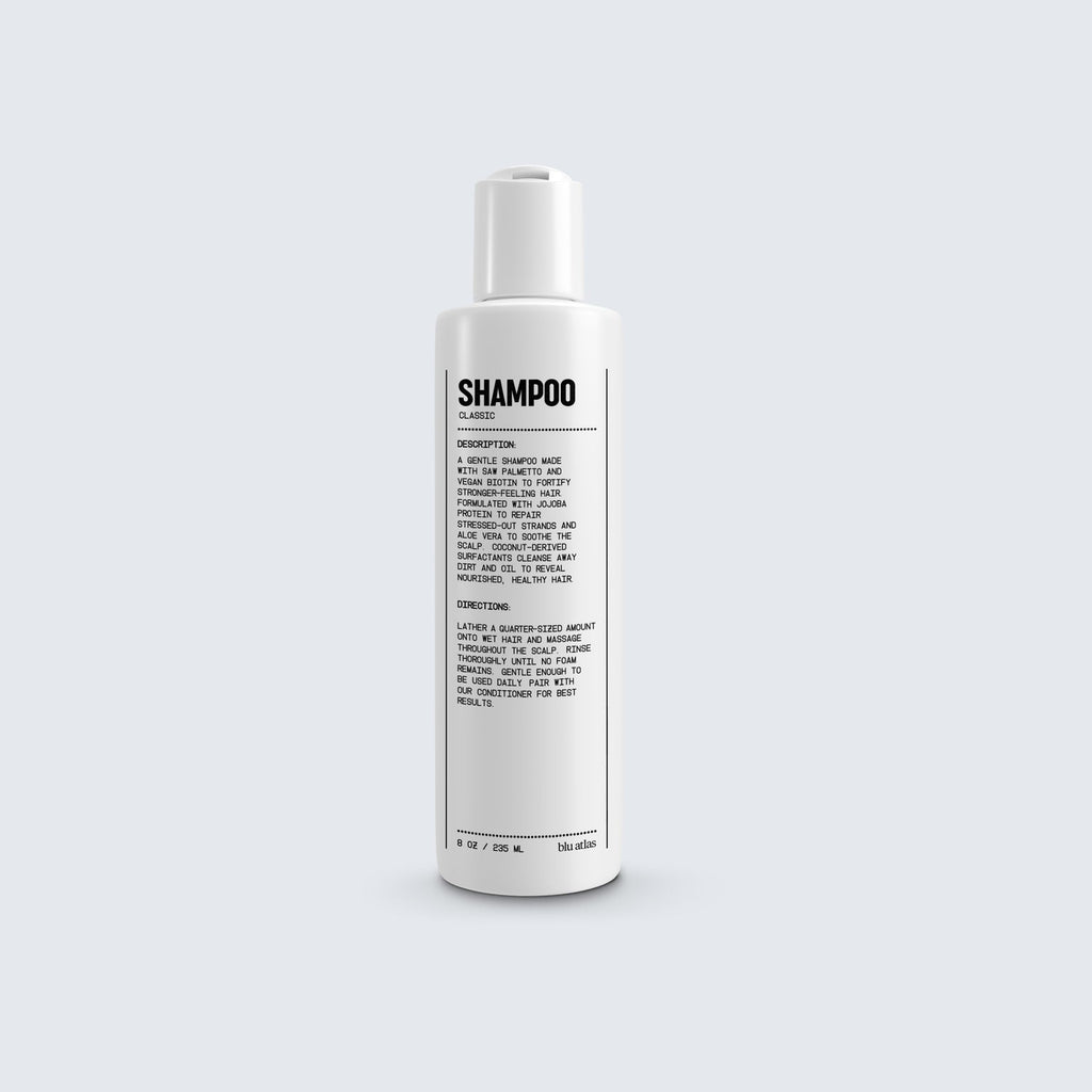 Blu Atlas Natural Shampoo for All Hair Types - Classic Scent
