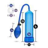 Performance VX101 Beginner's Male Enhancement Blue Penis Pump