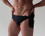 GYMNASIUM THE TIE SIDE SWIM BRIEF BLACK