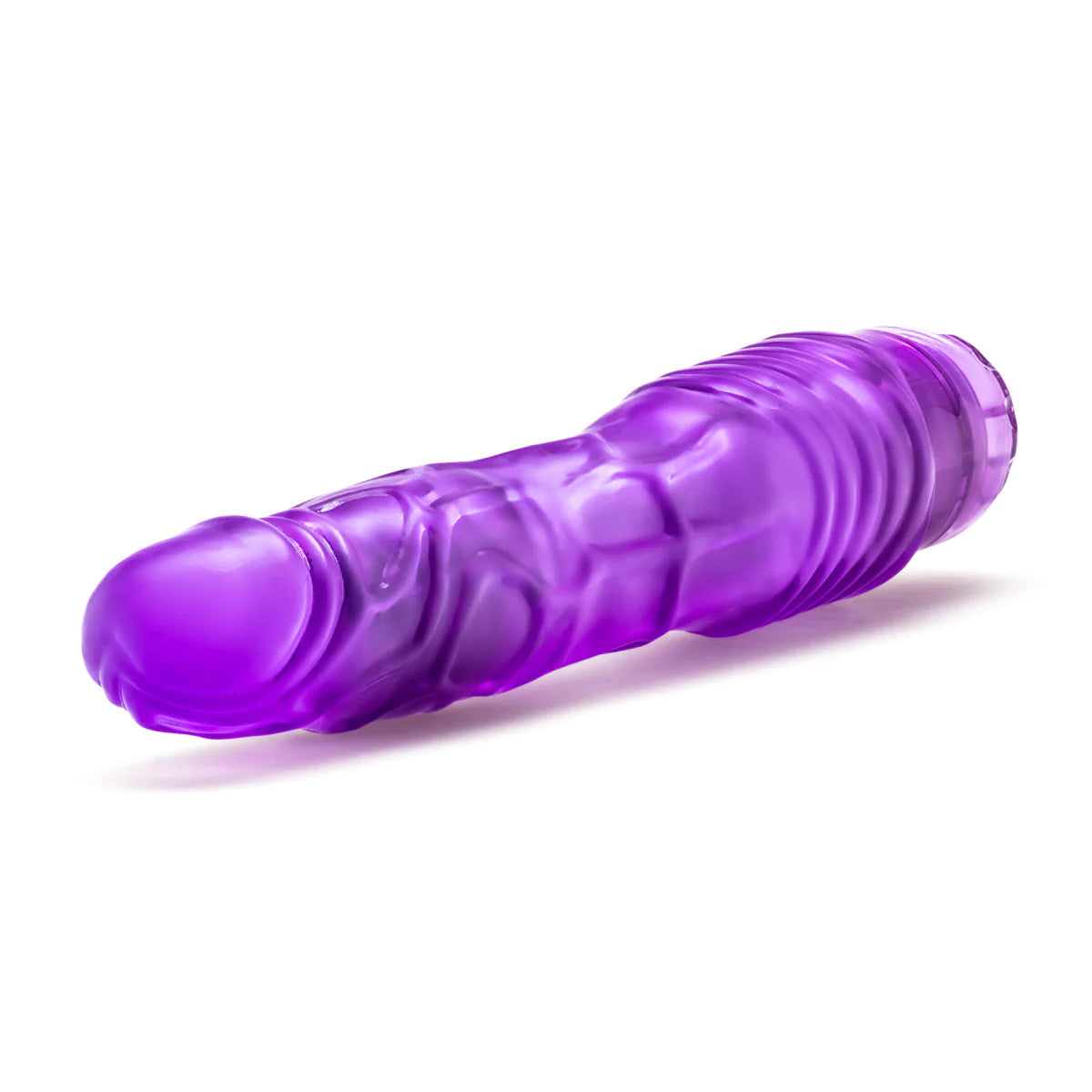 B Yours Vibe #2 Realistic Purple 9-Inch Long Vibrating Dildo
