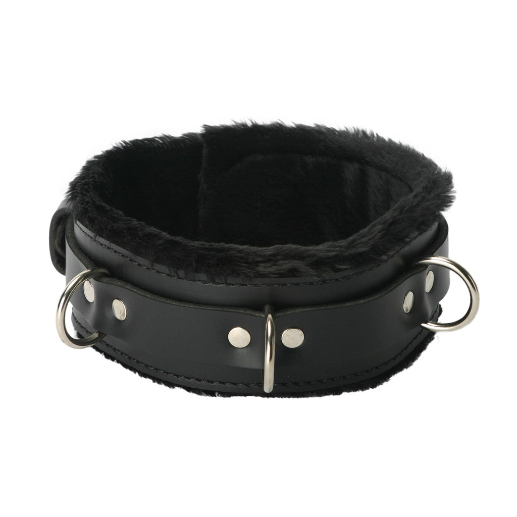 Strict Leather Premium Fur Lined Locking Collar - S/M