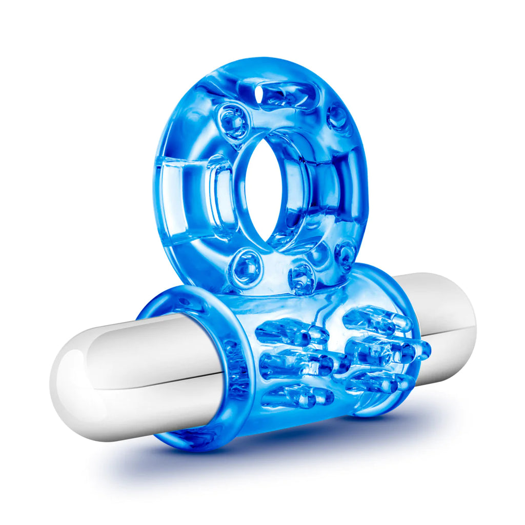 Stay hard bull ring 3-in-1 blue 10-function vibrating penis ring CULTUREEDIT Stay hard bull ring 3-in-1 blue 10-function vibrating penis ring CULTUREEDIT