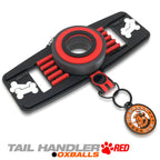 Oxballs Tail Handler Belt Strap Silicone Tail - Red