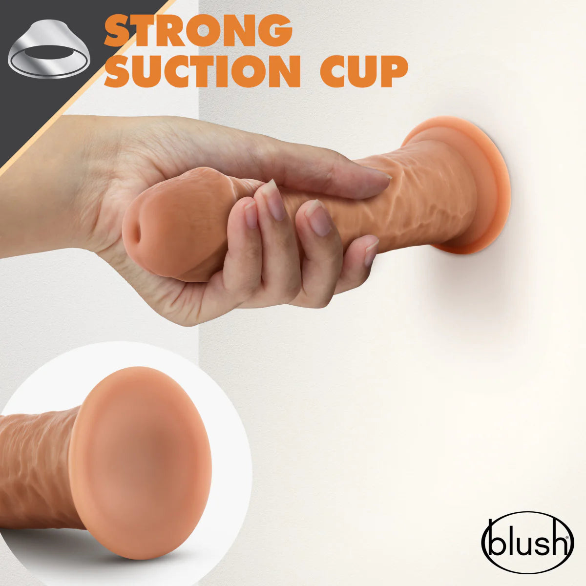 Dr. Skin Glide Realistic Mocha 8-Inch Long Dildo