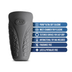 M Elite Platinum Gript Black Masturbator / Stroker