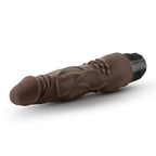 Dr. Skin Cock Vibe 4 Realistic Chocolate 8-Inch Long Vibrating Dildo
