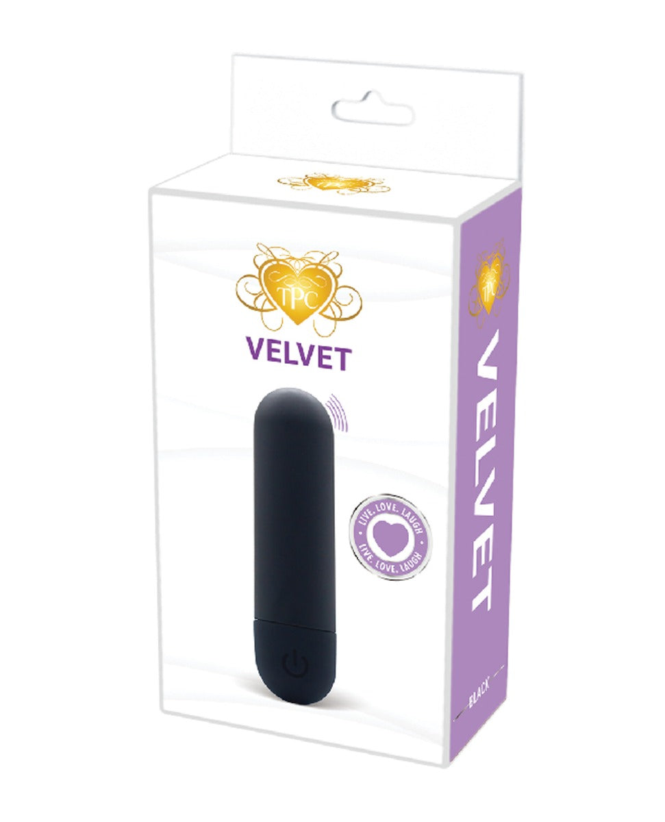 The Pleasure Company Velvet Power Bullet - Black