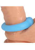 Rock Solid The Mega Ring Glow in the Dark Silicone Cock Ring - Blue