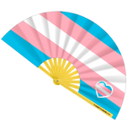 Trans Pride Flag Fan