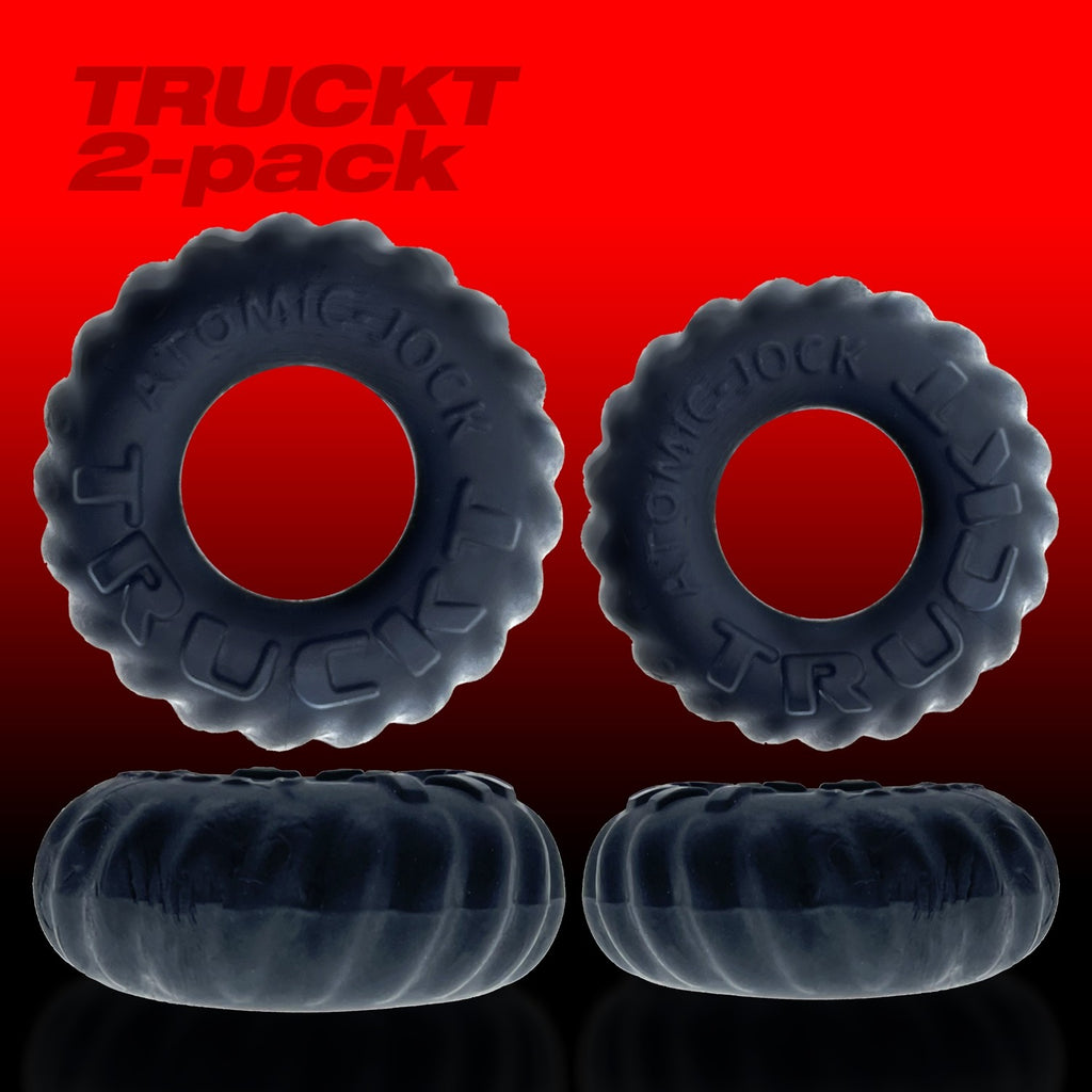 Oxballs Truckt Cock Ring (2 Pack) - Night Edition