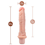 Dr. Skin Silicone Dr. Richard Beige 9.75-Inch Long Vibrating Dildo