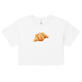 Un Croissant Watercolor Crop Top
