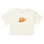 Un Croissant Watercolor Crop Top