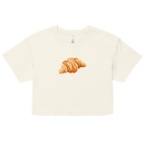 Un Croissant Watercolor Crop Top