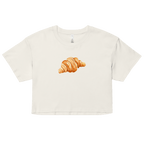 Un Croissant Watercolor Crop Top