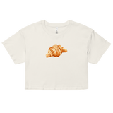 Un Croissant Watercolor Crop Top