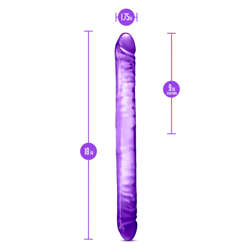 B Yours Purple 18-Inch Long Dildo