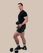 Classic Black and White Stripes Unisex Crew Socks