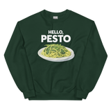 Hello, Pesto Sweatshirt - Forest Green