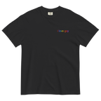 I Love Gay Embroidered T-Shirt - Black