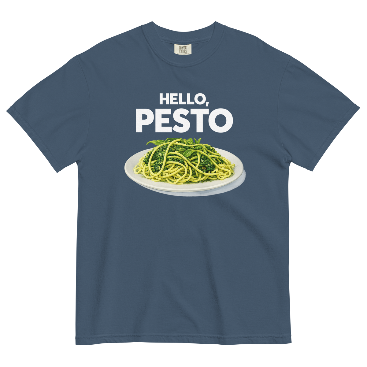 Hello, Pesto T-Shirt - Midnight