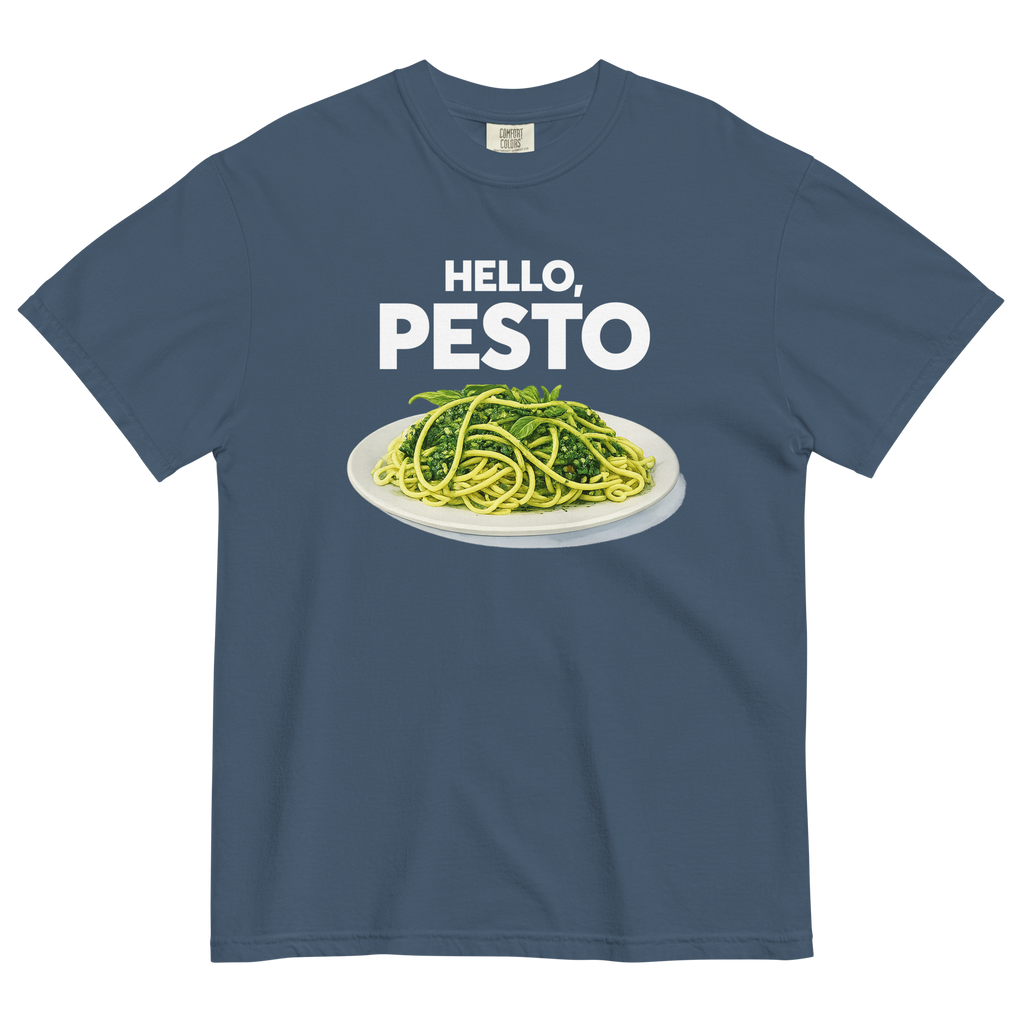 Hello, Pesto T-Shirt - Midnight