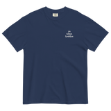 ya tebya lyublyu Embroidered T-Shirt - True Navy