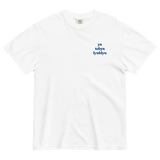 ya tebya lyublyu Embroidered T-Shirt - White
