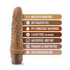 Dr. Skin Cock Vibe 3 Realistic Mocha 7.25-Inch Long Vibrating Dildo