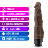 Dr. Skin Cock Vibe 4 Realistic Chocolate 8-Inch Long Vibrating Dildo