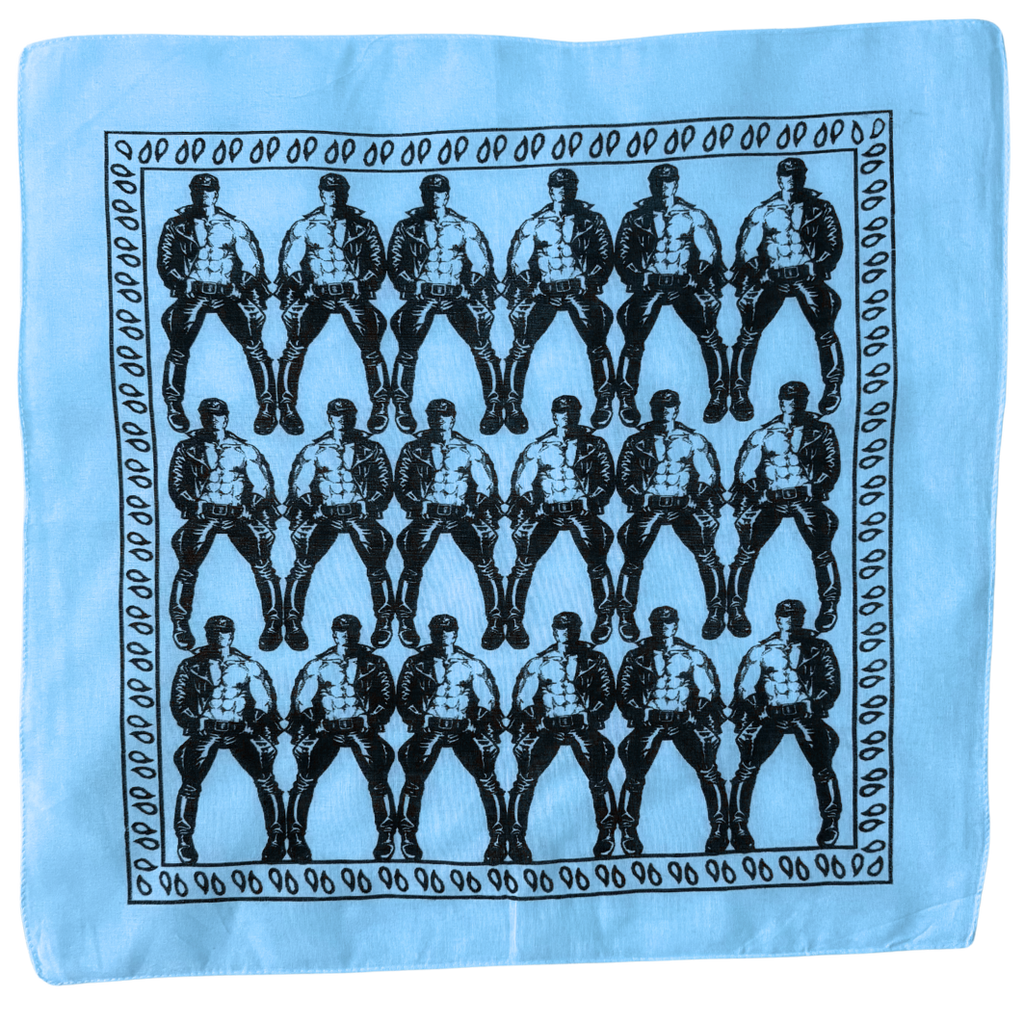 Etienne Leather Man Clone Bandana - Light Blue