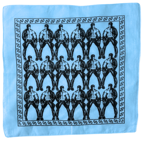 Etienne Leather Man Clone Bandana - Light Blue