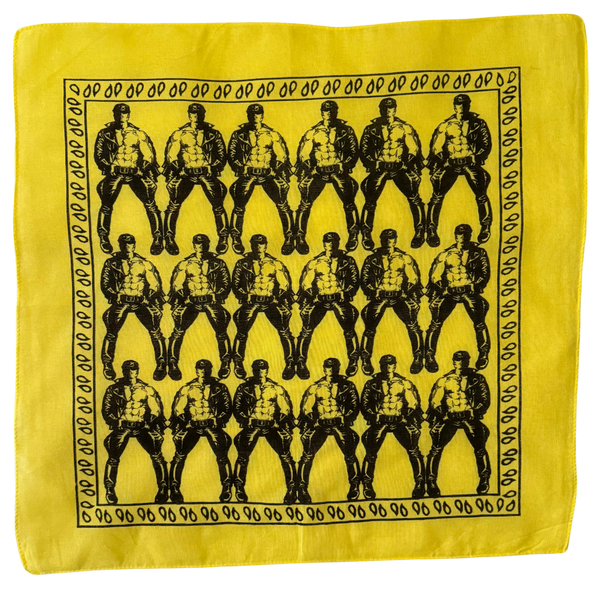 Etienne Leather Man Clone Bandana - Yellow