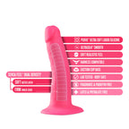 Neo Elite Neon Pink 5.5-Inch Long Dildo