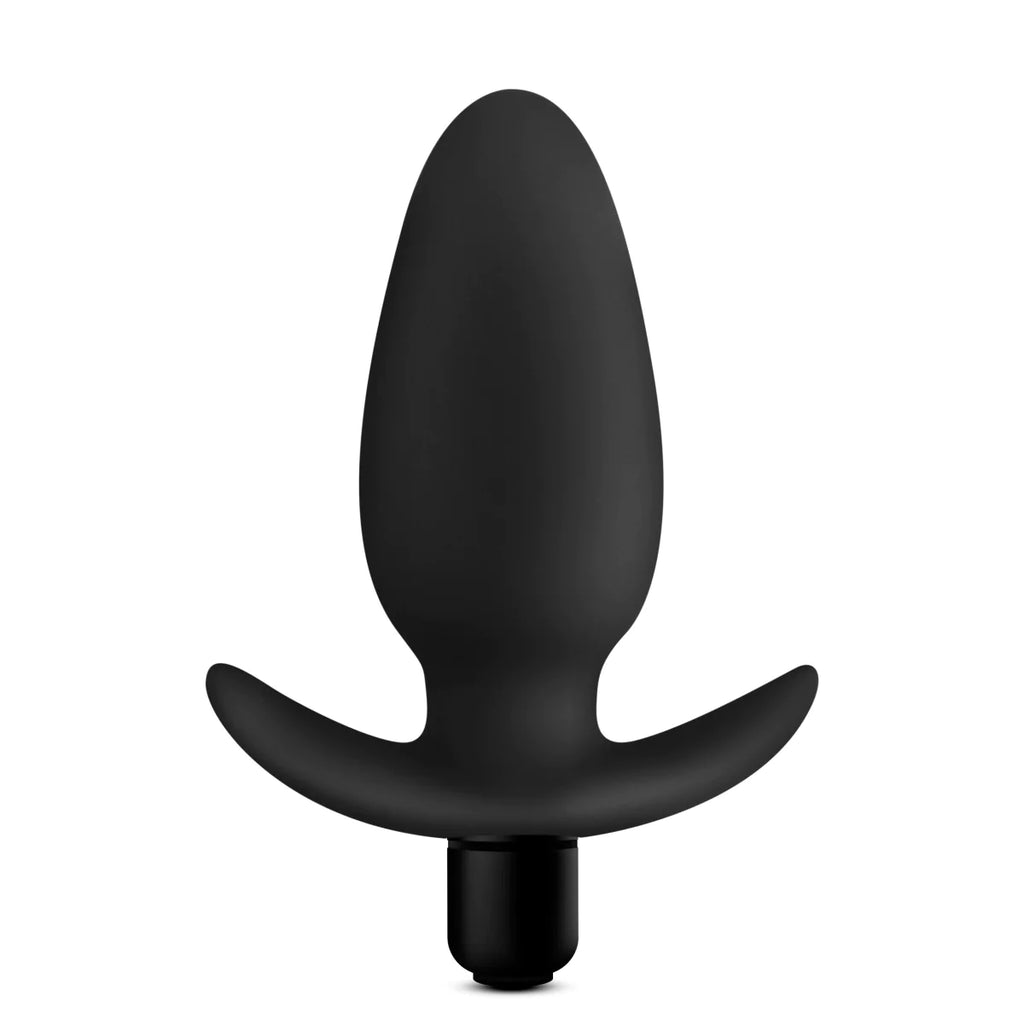 Anal Adventures Platinum Saddle Black 4.5-Inch Vibrating Anal Plug