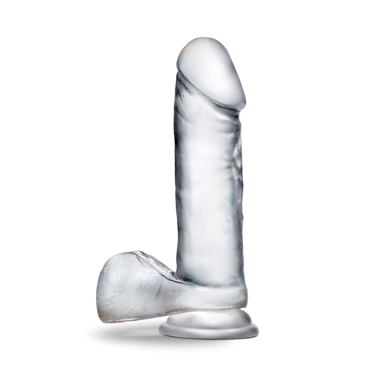 B Yours Diamond Glimmer Realistic Clear 8-Inch Long Dildo