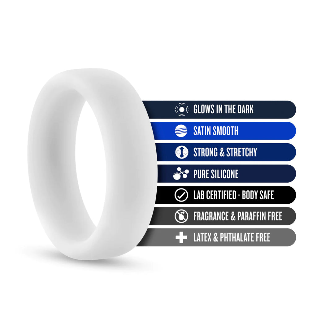 Performance glo: glow in the dark white penis ring CULTUREEDIT Performance glo: glow in the dark white penis ring CULTUREEDIT