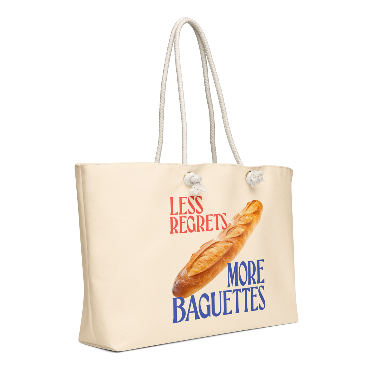 Less Regrets, More Baguettes Weekender Tote Bag