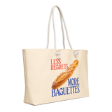 Less Regrets, More Baguettes Weekender Tote Bag