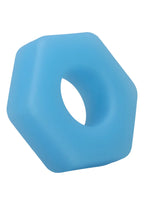 Rock Solid The Cog Silicone Cock Ring - Blue