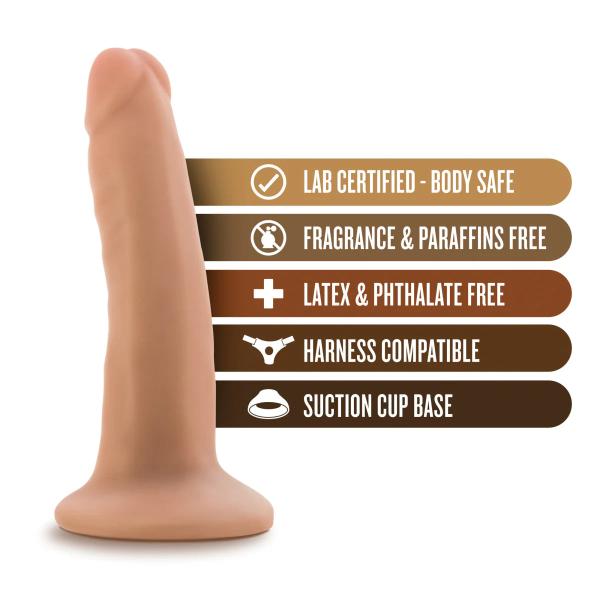 Dr. Skin Realistic Vanilla 5.5-Inch Long Dildo