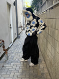 WALTER VAN BEIRENDONCK FLOWER BALACLAVA OFF-WHITE