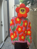 WALTER VAN BEIRENDONCK FLOWER BALACLAVA ORANGE