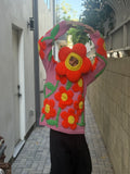 WALTER VAN BEIRENDONCK FLOWER BALACLAVA ORANGE
