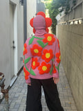 WALTER VAN BEIRENDONCK FLOWER BALACLAVA ORANGE